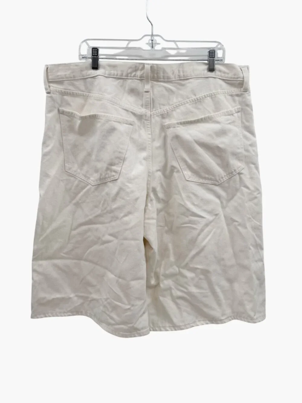 NEW Universal Thread High-Rise Long Denim Shorts - White - Size 16